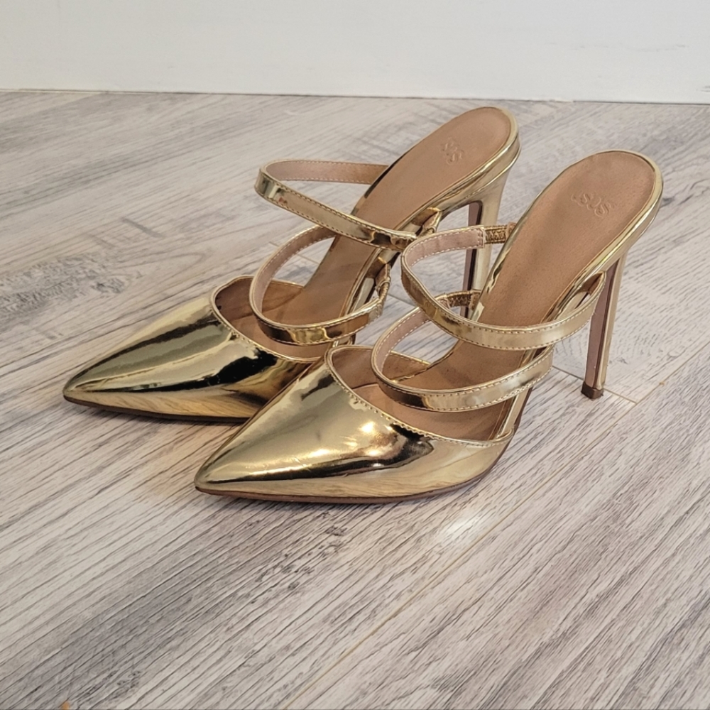 Gold ASOS heels